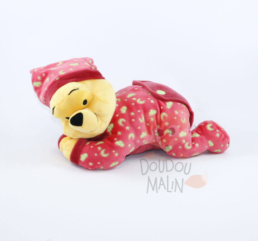  winnie pooh soft toy sleeping red 